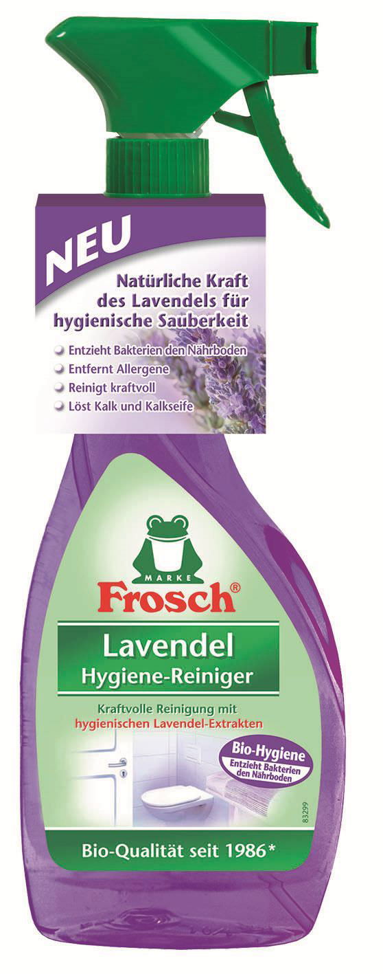 Vonių ir WC valiklis FROSCH, levandų kvapo, 500 ml