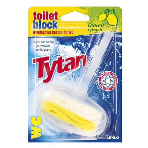 Pakabinamas WC valiklis-gaiviklis Tytan 40 g, citrinų kvapo