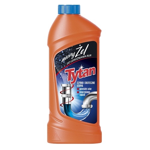 Kanalizacijos vamzdžių valiklis Tytan, 500 ml