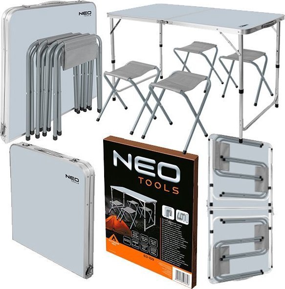 Neo 63-159 BIKE STOLE AND 4 CHAIRS, CONTAINED IN NEO TOOLS VALID