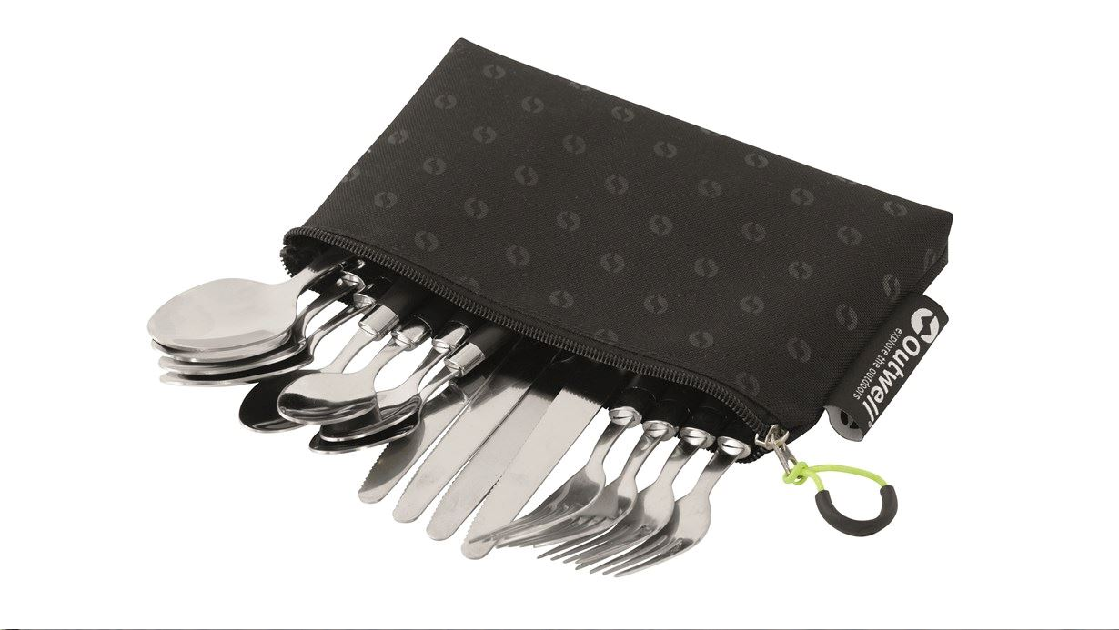 Stalo įrankių rinkinys Outwell Pouch, juodas