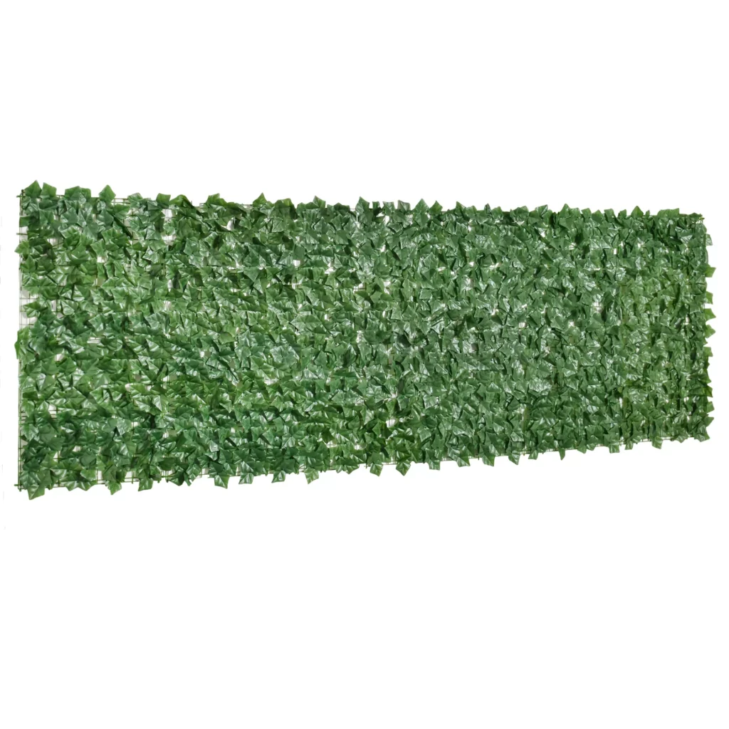 Dirbtinė gyvatvorė sodui ir terasai, sienų apdailai, tamsiai žalia, 300x100cm
