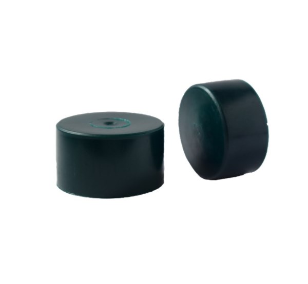 Užmaunamas kamštis apvaliamiems stulpams, 38 mm, juodas