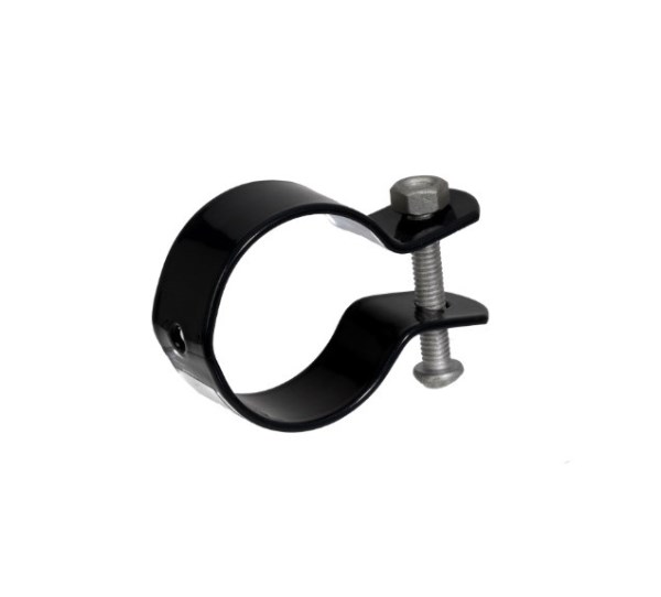 Metalinė apkaba atremiamam stulpui, 38 mm, antracito spalvos