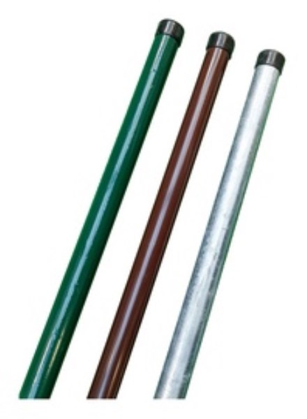 Tvoros stulpas apvalus Ø 38 mm 1,75 m žalias