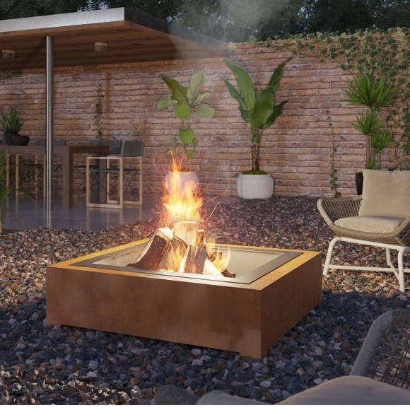 INFIRE OUTFIRE CORTEN 1000 SQUARE metalinė laužavietė