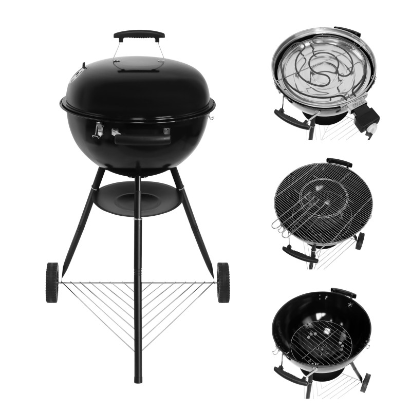 Grilis 2-in-1 elektrinis-anglinis „Gregman Roast 60“