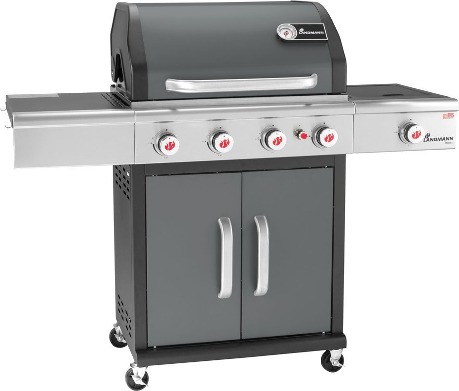 Landmann Triton 4.1 PTS grey (12964) Gas garden barbecue 15 kW 65 cm x 44 cm