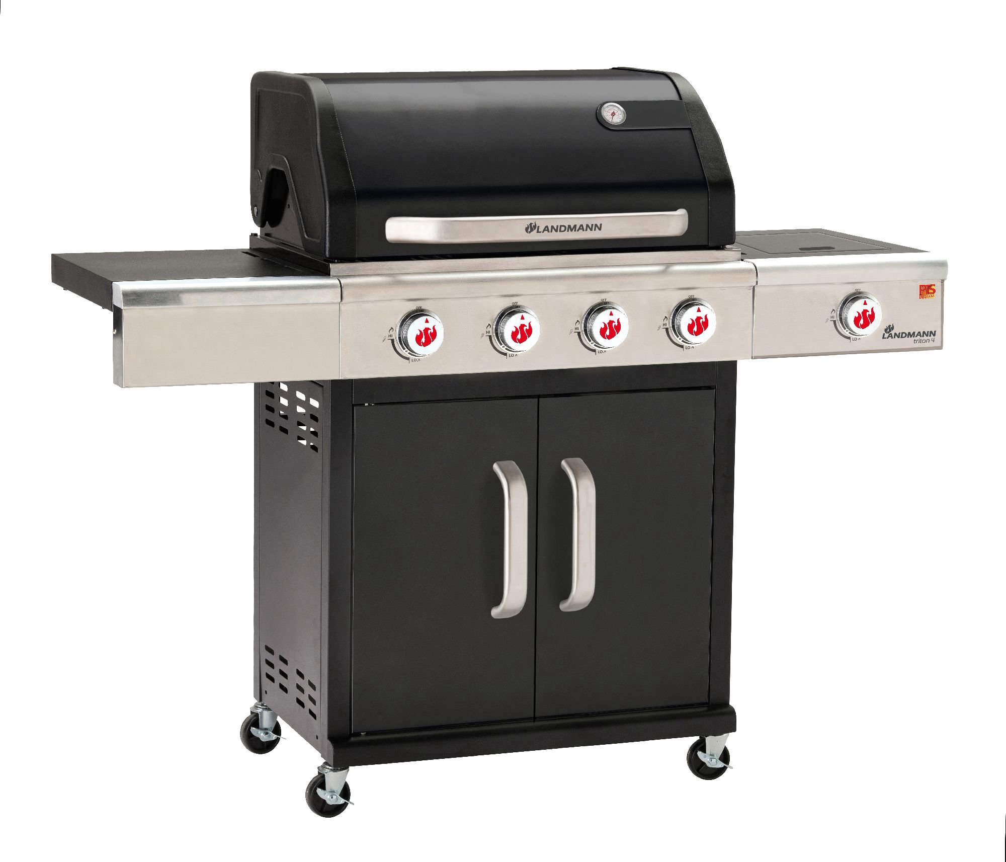 Landmann Triton 4.1 PTS black (12962) Gas garden barbecue 15 kW 65 cm x 44 cm