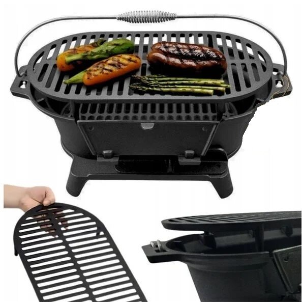 BIOHEAT HIBACHI 50x25 nešiojamas, kelioninis grilis