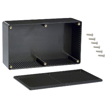 Plastikinis korpusas 191x110x57mm juodas HAMMOND