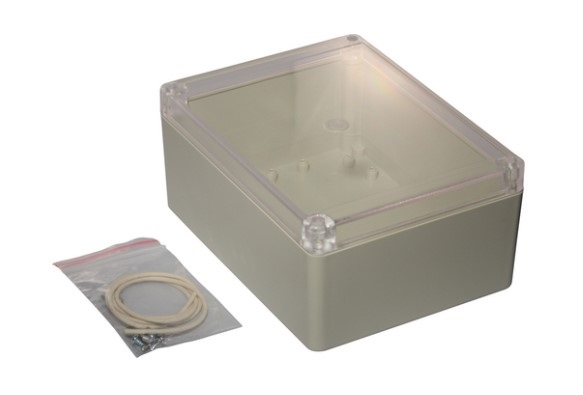 Plastikinis korpusas 165x125x75mm IP65 šviesiai pilkas, HAMMOND