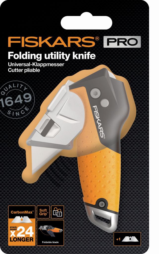 Pjovimo įrankis Fiskars CarbonMax Folding Utility Knife