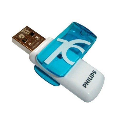 "Philips" USB 2.0 atmintinė "Vivid Edition" (mėlyna), 16 GB