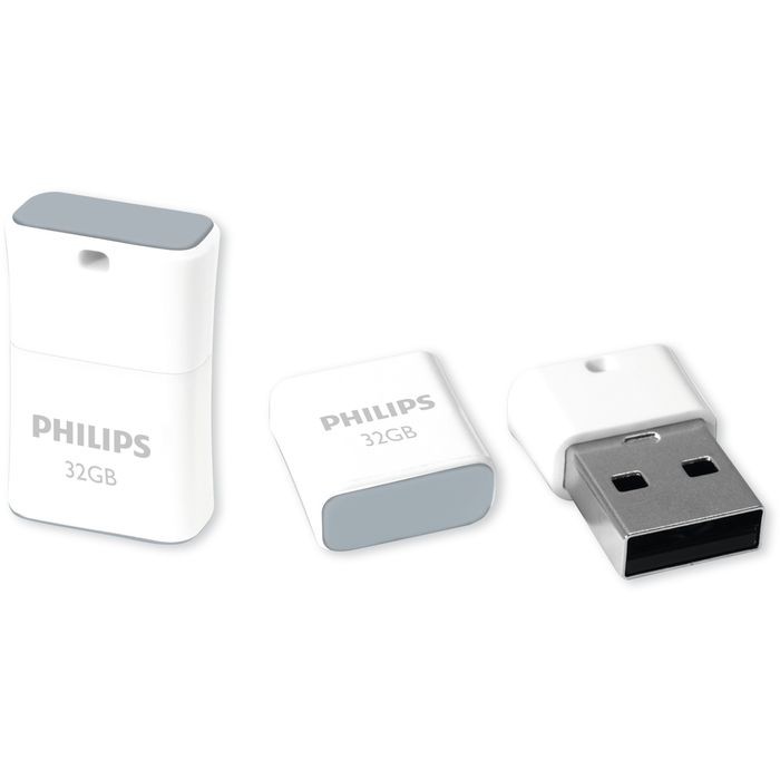 "Philips" USB 2.0 atmintinė "Pico Edition" (pilka) 32 GB