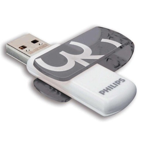 "Philips" USB 2.0 atmintinė "Vivid Edition" (pilka), 32 GB