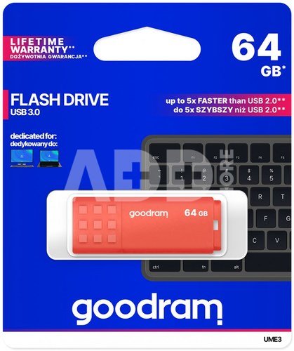 GOODRAM UME3 USB 3.0 64GB Orange