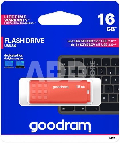 GOODRAM UME3 USB 3.0 16GB Orange