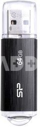 SILICON POWER 64GB, USB 2.0 FLASH DRIVE, ULTIMA U02, BLACK