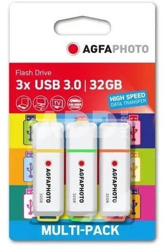 AgfaPhoto USB 3.0 Gen 1 32GB Color Mix MP3