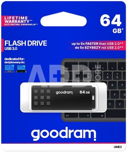 GOODRAM UME3 USB 3.0 64GB Black