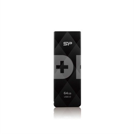 SILICON POWER 64GB, USB 3.0 FlASH DRIVE, BLAZE SERIES B20, BLACK