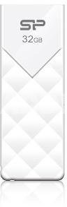 SILICON POWER 32GB, USB 2.0 FLASH DRIVE ULTIMA U03, WHITE