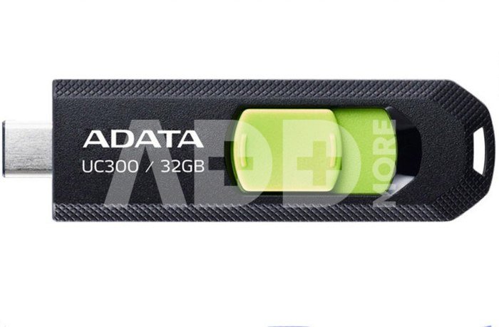 ADATA FlashDrive UC300 32 GB, USB 3.2 Gen 1, Black/Green