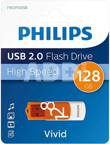 Philips USB 2.0 128GB Vivid Edition Orange
