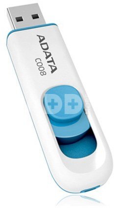 A-DATA Classic C008 16GB White+Blue USB Flash Drive, Retail