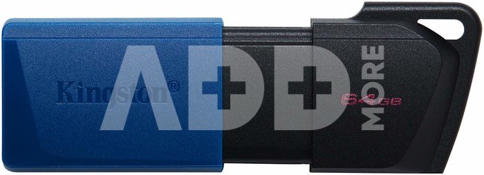 Kingston USB 3.2 Flash Drive DataTraveler Exodia M 64 GB, USB 3.2, Black/Blue