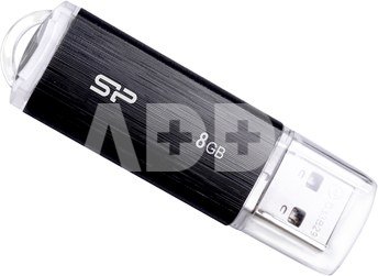SILICON POWER 8GB, USB 2.0 FLASH DRIVE ULTIMA U02, BLACK