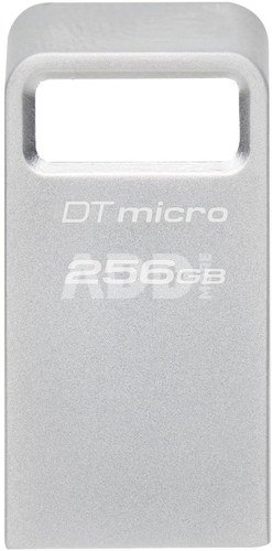 Kingston USB 3.2 Flash Drive DataTraveler micro 256 GB, USB 3.2, Silver