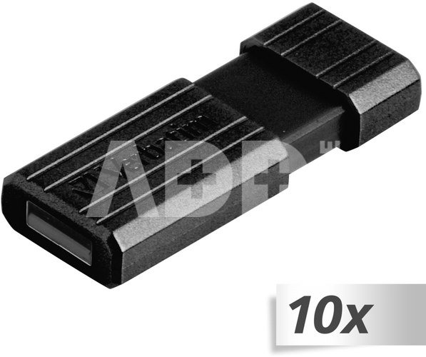 10x1 Verbatim Store n Go 8GB Pinstripe USB 2.0 black