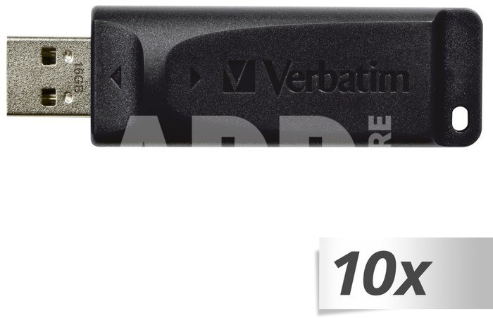 10x1 Verbatim Store n Go Slider 16GB USB 2.0