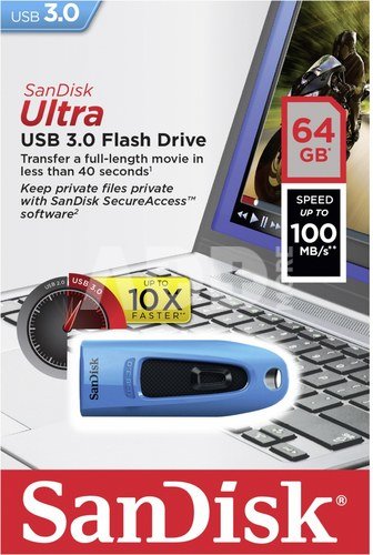 SanDisk Ultra USB 3.0 BLUE 64GB SDCZ48-064G-U46B