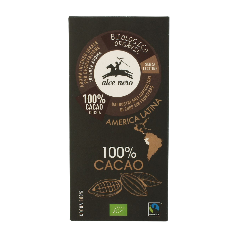 Ekologiškas 100% juodasis šokoladas | Alce Nero (50 g)