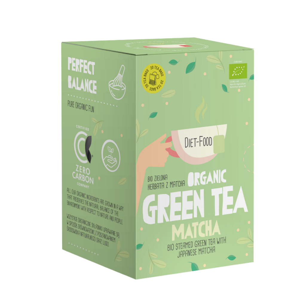 Ekologiška žalioji matcha arbata | Diet-Food (20 x 2 g) 40 g