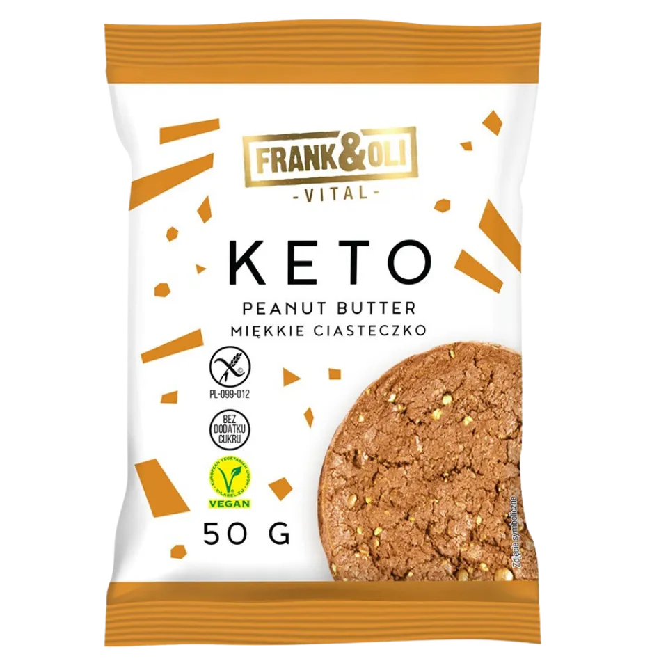 KETO žemės riešutų pastos skonio sausainis  | Frank&Oli (50 g)