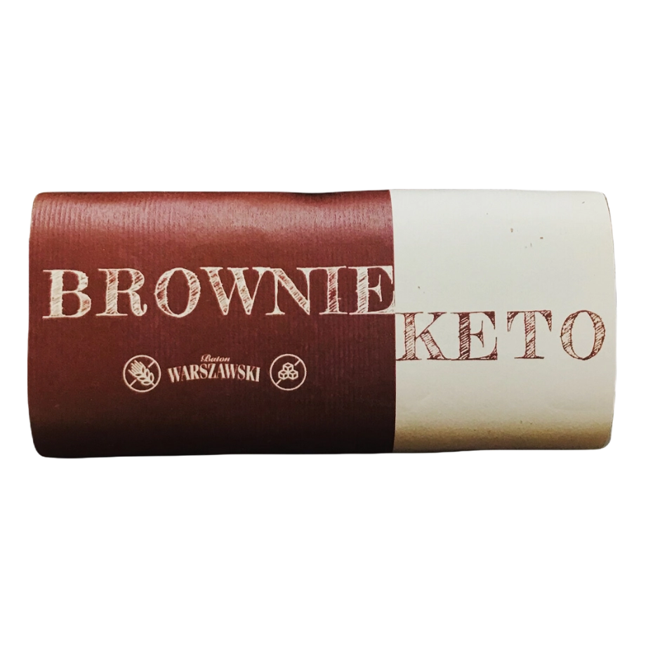 KETO brauni batonėlis, be glitimo | BATON WARSZAWSKI (50 g)