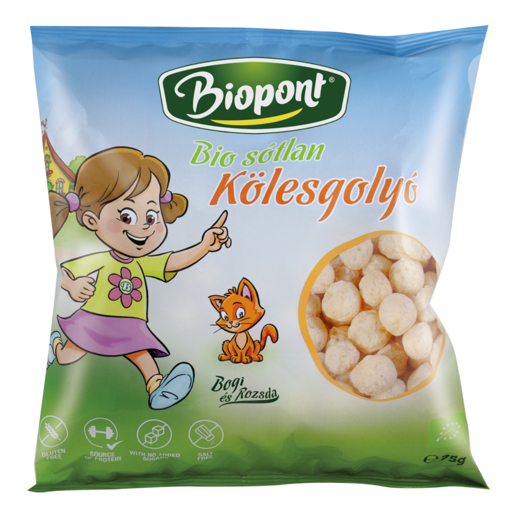 Ekologiški sorų rutuliukai BOGI,  be glitimo | Biopont (75 g)