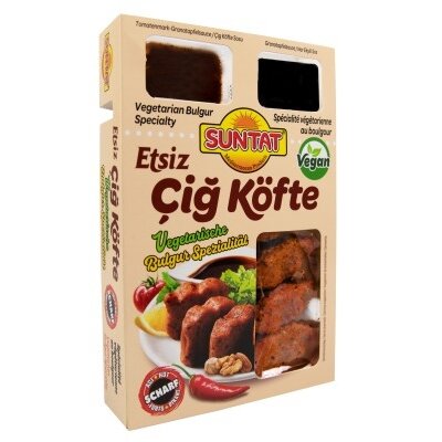 Vegetariškas kvietinių kruopų Bulgur užkandis (aštrus) CIG KOFTE SUNTAT, 380 g