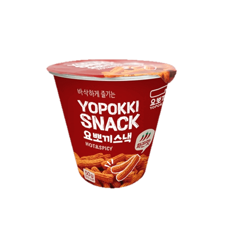Ryžių traškučių užkandis YOPOKKI Hot & Spicy