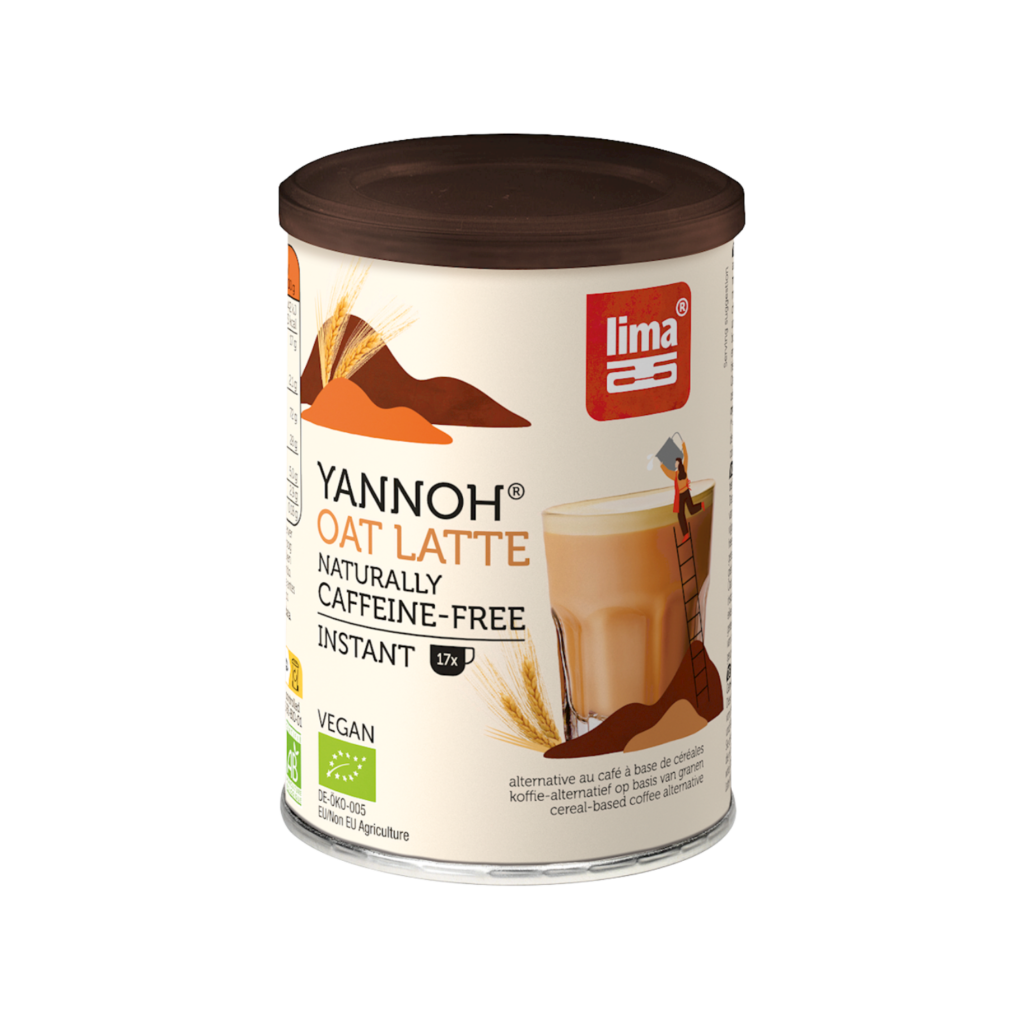 Ekologiška tirpi grūdų LATTE kava YANNOH | lima (100 g)