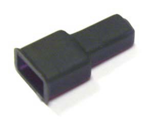 Izoliatorius kontaktui M-6.3mm juodas plastmasinis