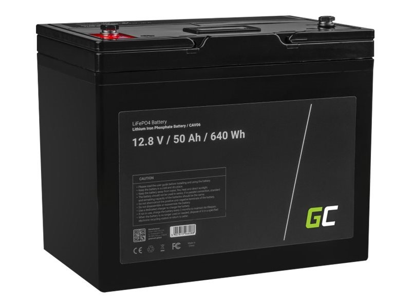 Akumuliatorius GREENCELL CAV06 12.8V 50Ah