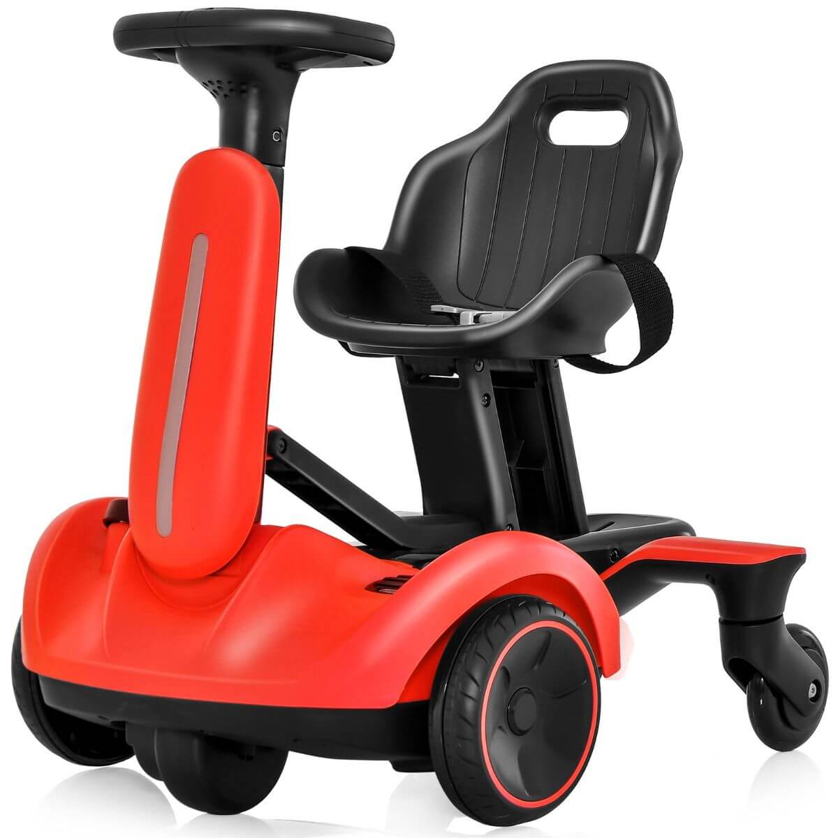 Raudonas Vaikiškas Elektrinis Drifto Kartingas Penkiais Ratais 1106