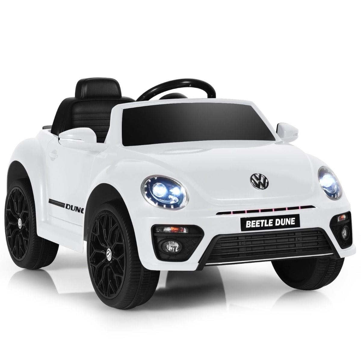 "Beetle" Elektrinis Automobilis Vaikams Baltos Spalvos