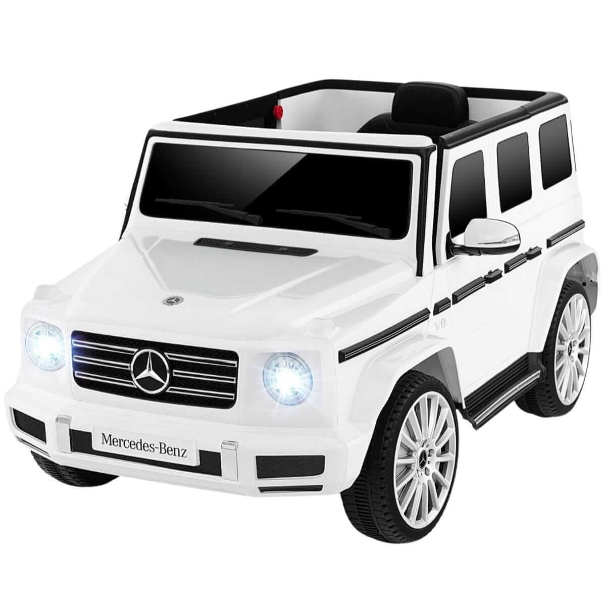 Licencijuotas Mercedes Benz G500 Elektromobilis Vaikams, Baltas 1330