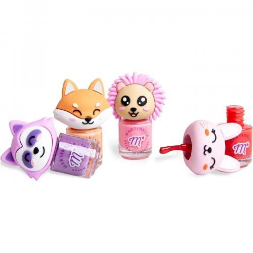 Martinelia Cute Animals Nail Polish Nagų lakas vaikams, Red